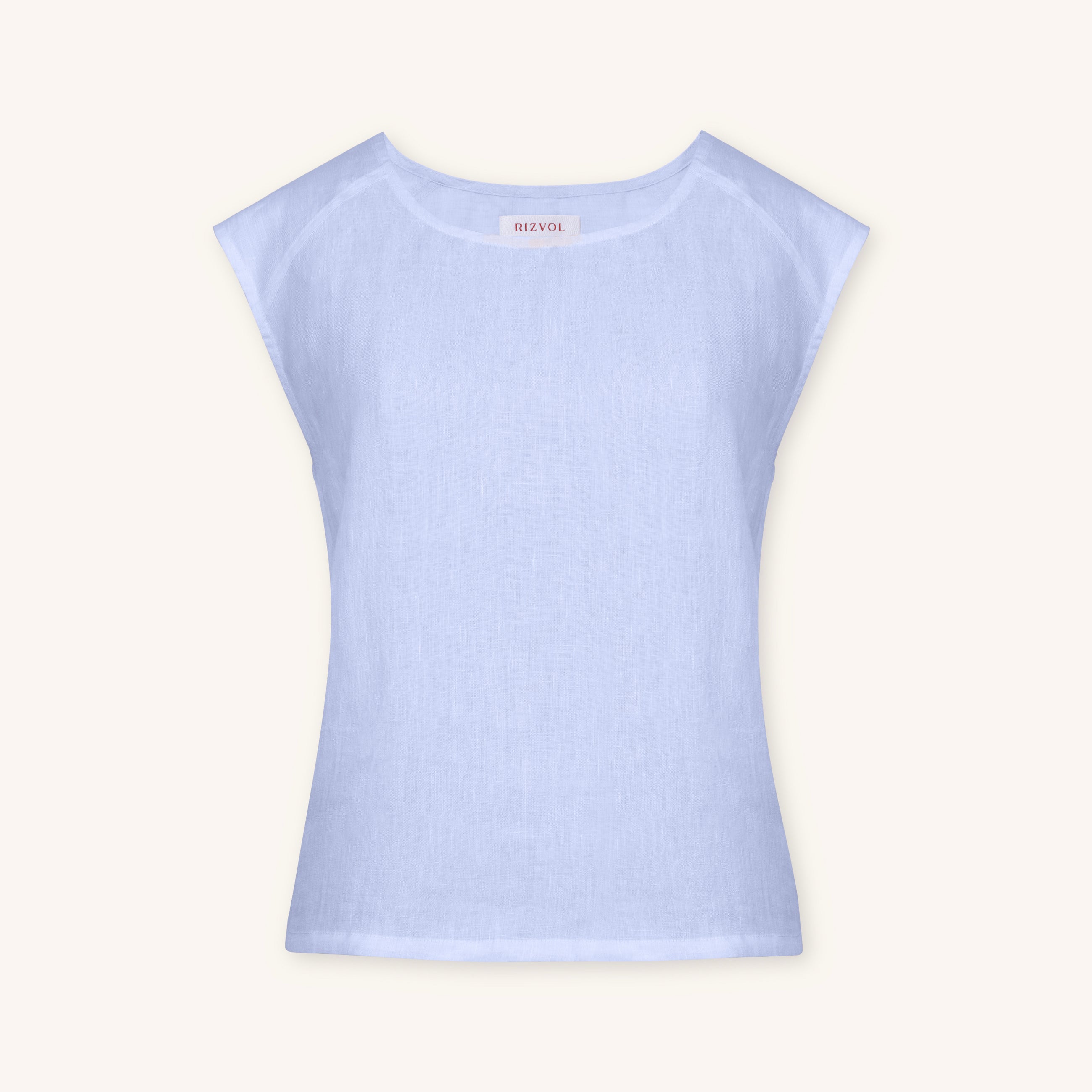 Sera Italian Lino Top in Viola Fog