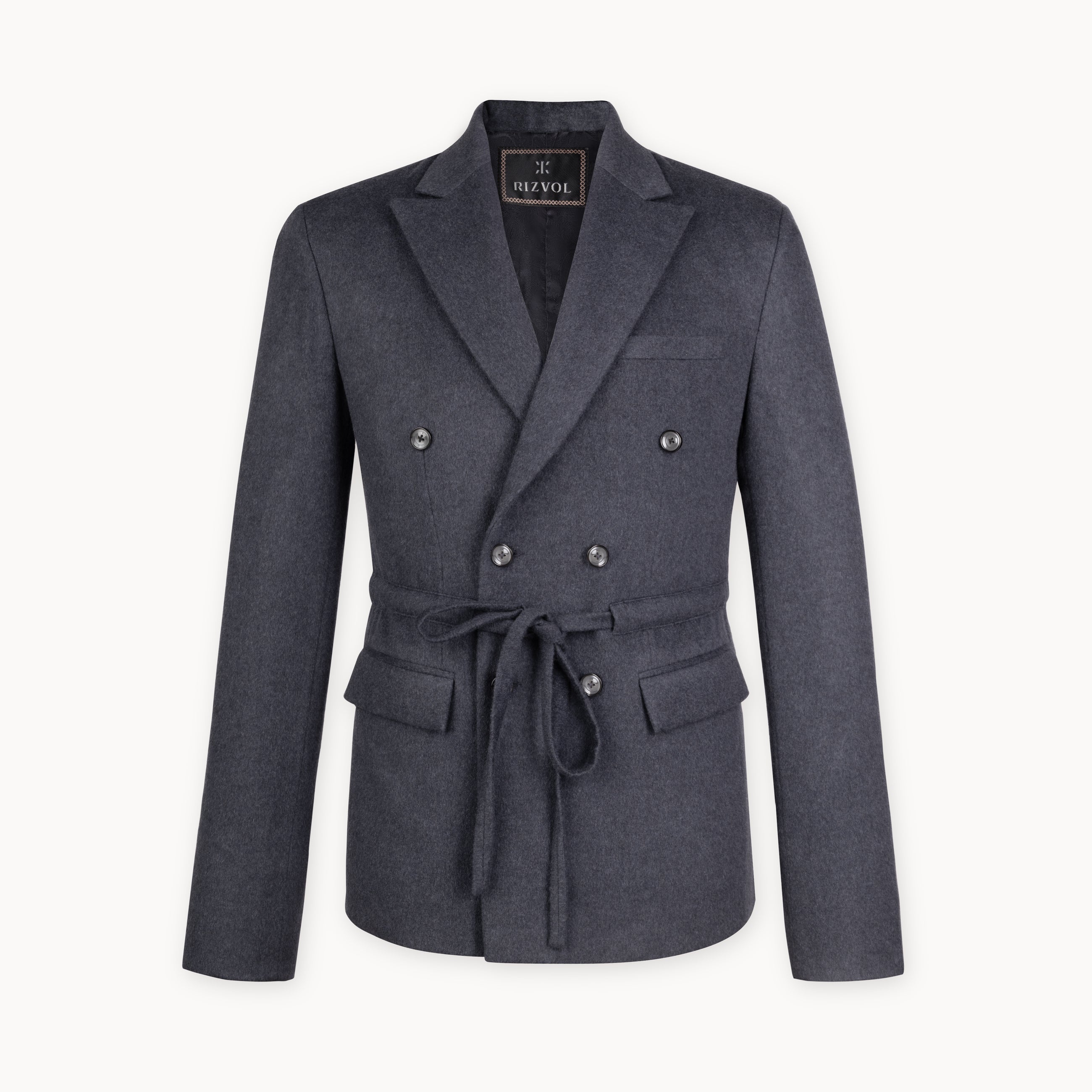 Concerto Cashmere Blazer in Stone Grey