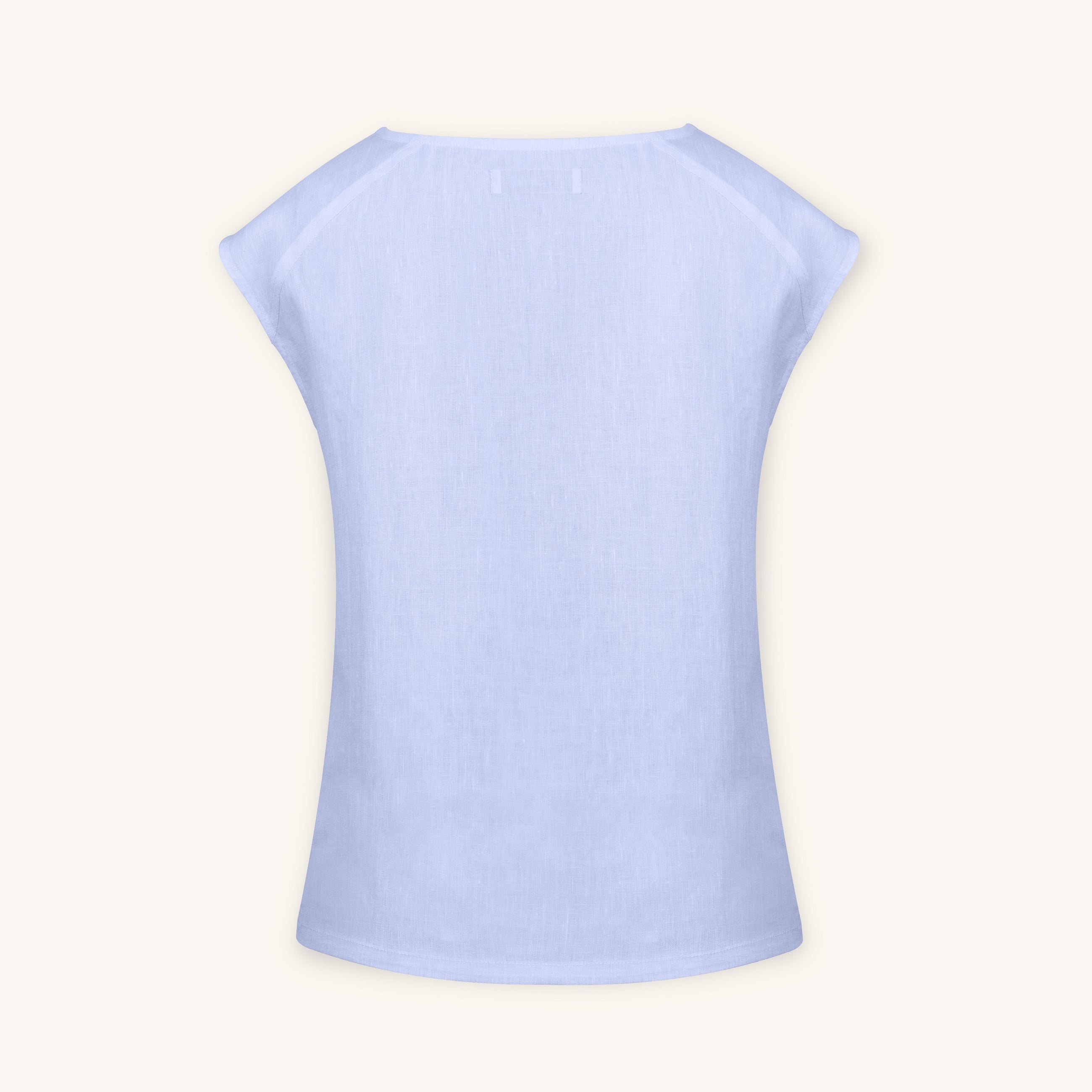 Sera Italian Lino Top in Viola Fog