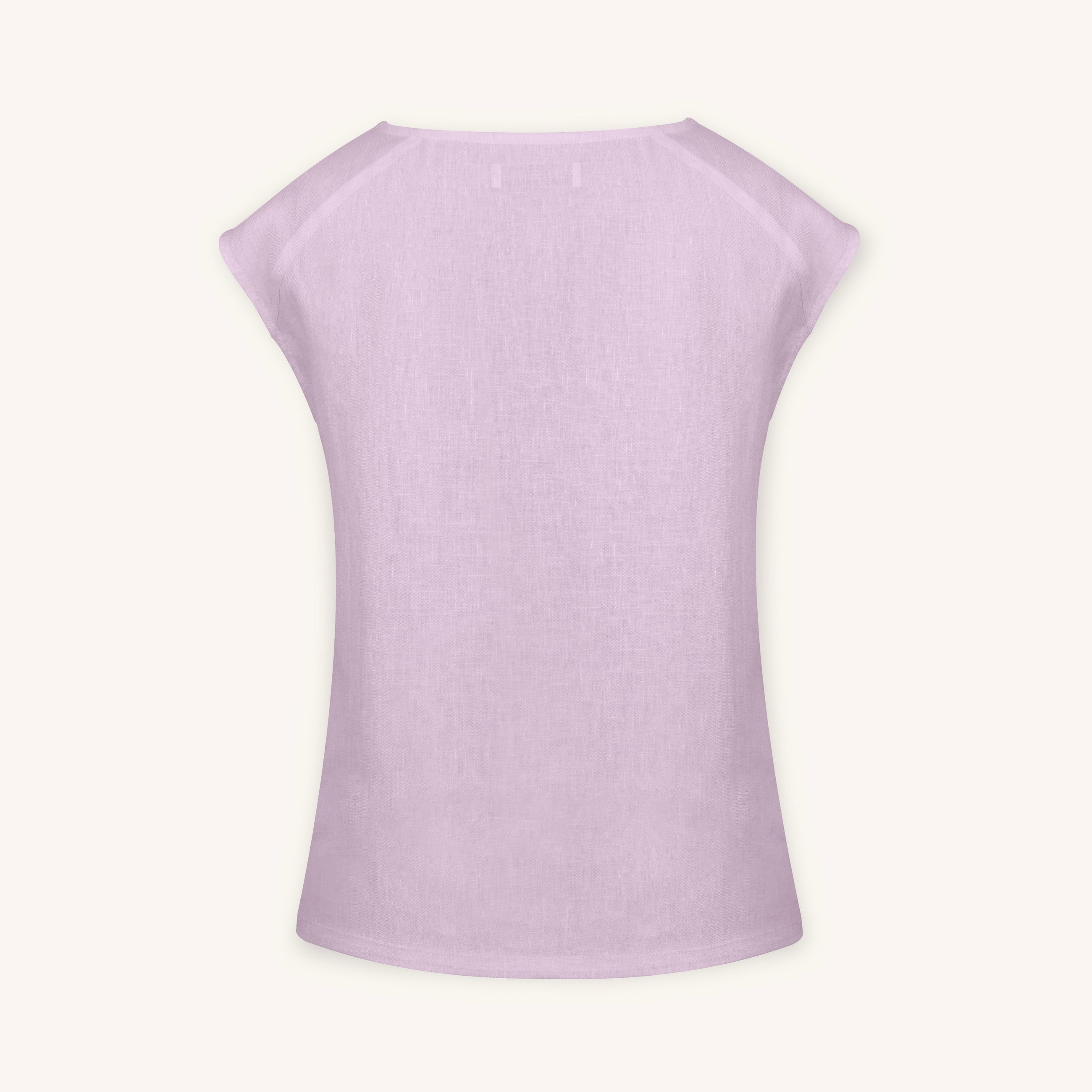 Sera Italian Lino Top in Pink Dust