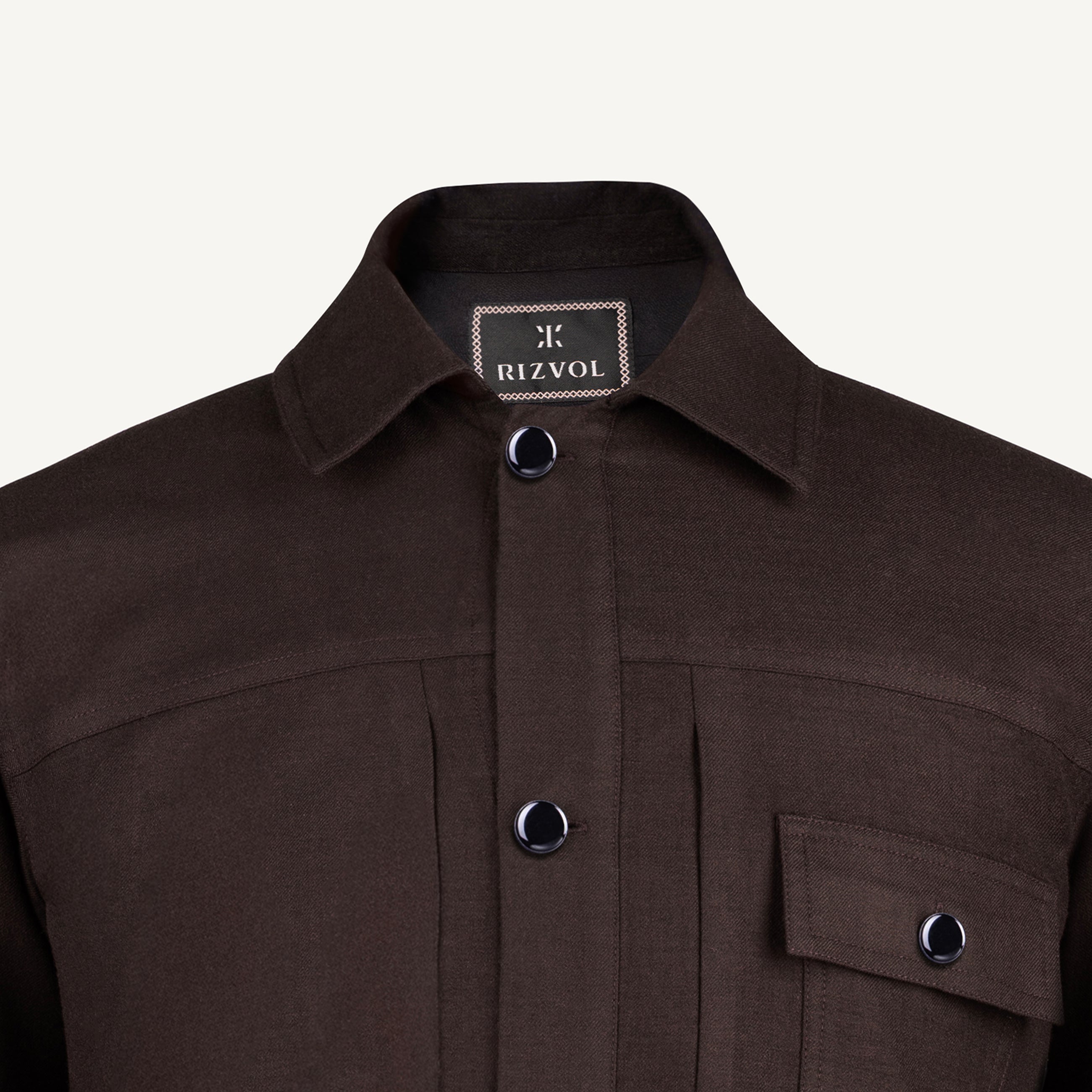 Symphonia Wool-Cashmere Jacket in Sienna Brown