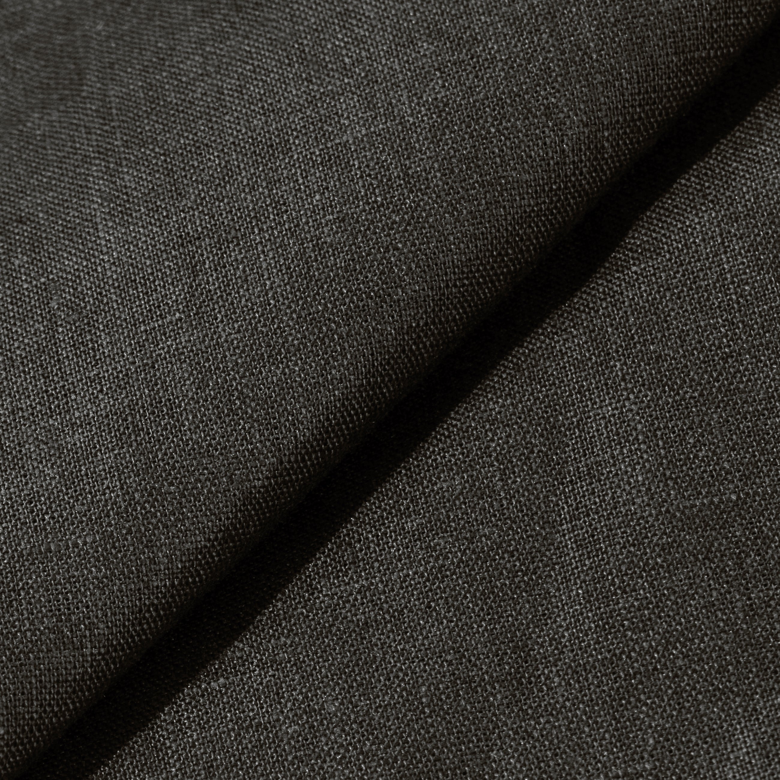 Rizvol Olive Mist linen polo shirt, fabric details