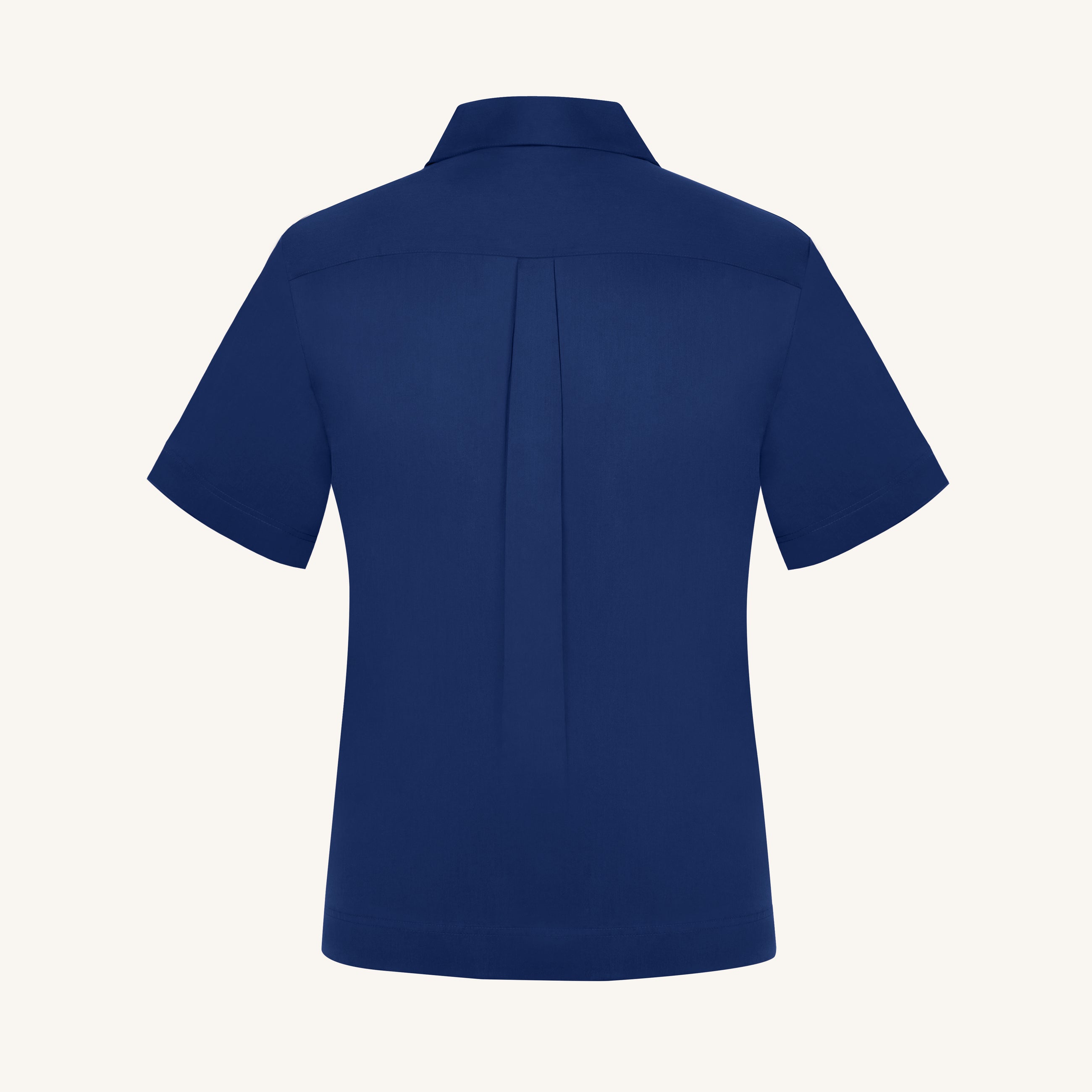 Rizvol Alba Riva Blue Cotton Silk Shirt, back view