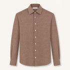 Balmorial Cotton Cashmere Shirt in Chestnut