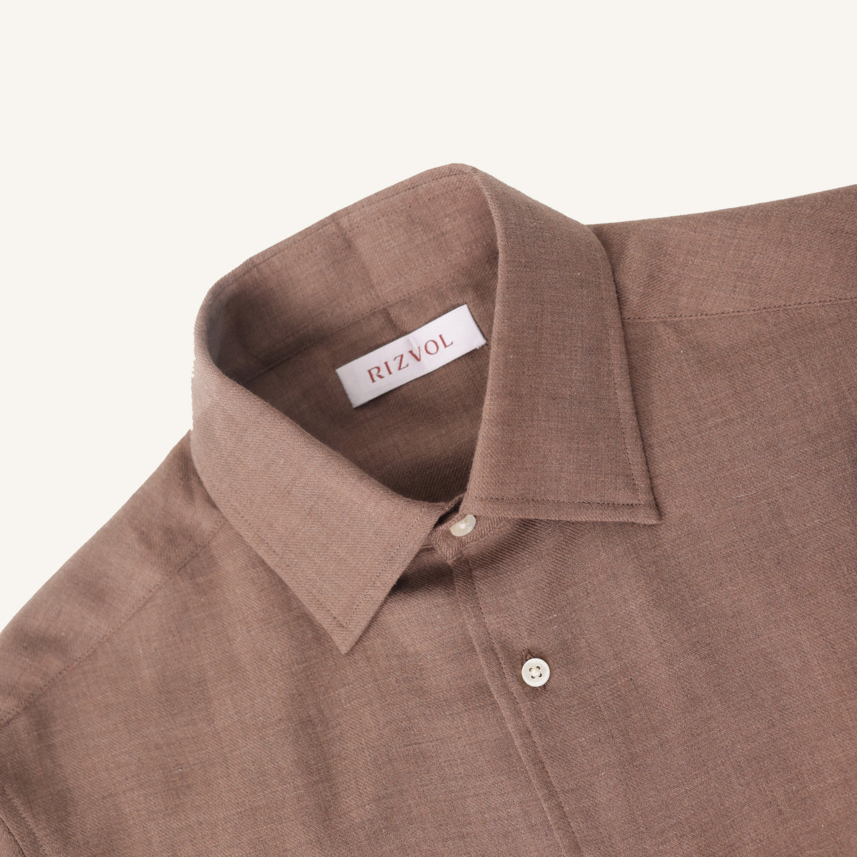 Balmorial Cotton Cashmere Shirt in Chestnut