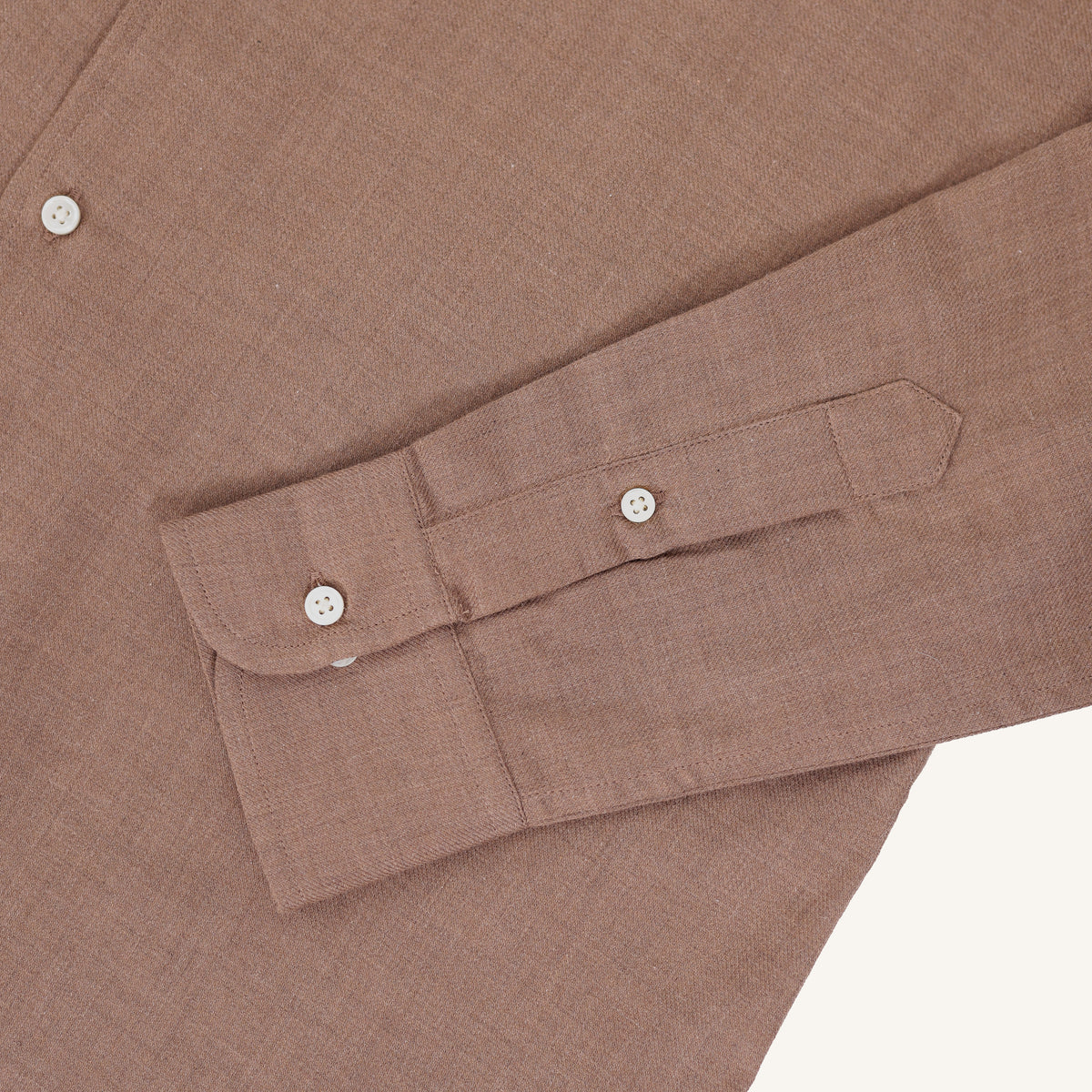Balmorial Cotton Cashmere Shirt in Chestnut