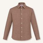 Balmorial Cotton Cashmere Shirt in Chestnut
