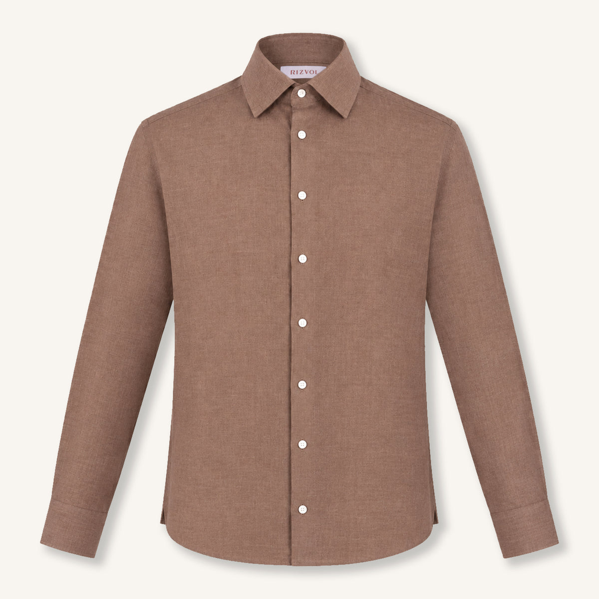 Balmorial Cotton Cashmere Shirt in Chestnut