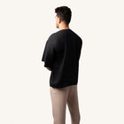 Obsidian Black Linen T-Shirt