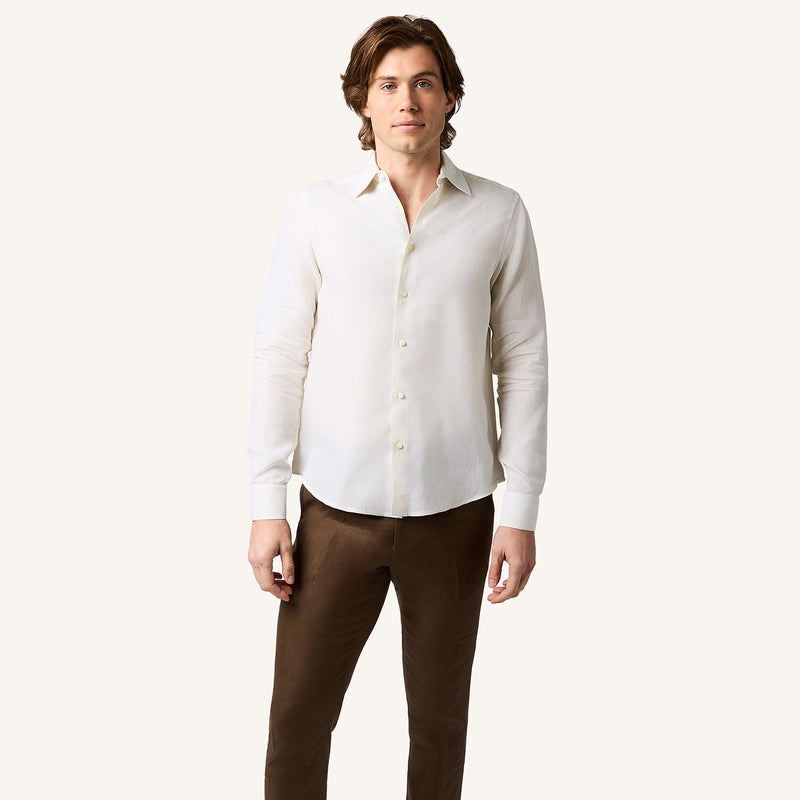 Ivory Ash Linen Shirt