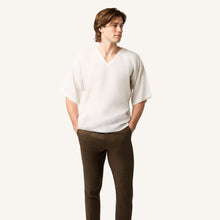 Ivory Ash Linen T-Shirt