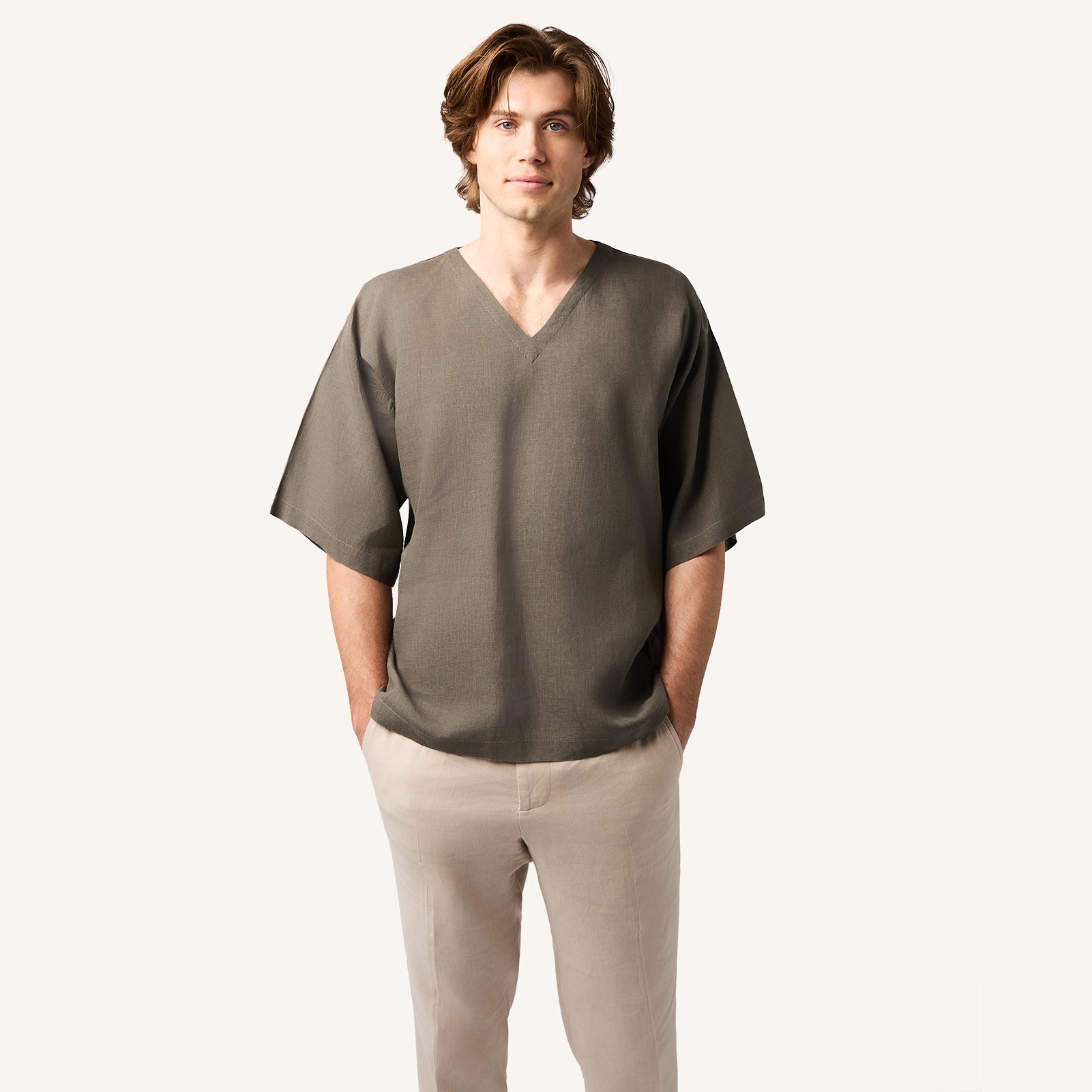 Ashfall Italian Linen T-Shirt