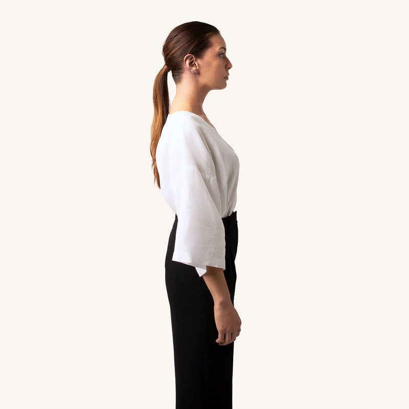 Woman's Milkstone European Linen T-Shirt