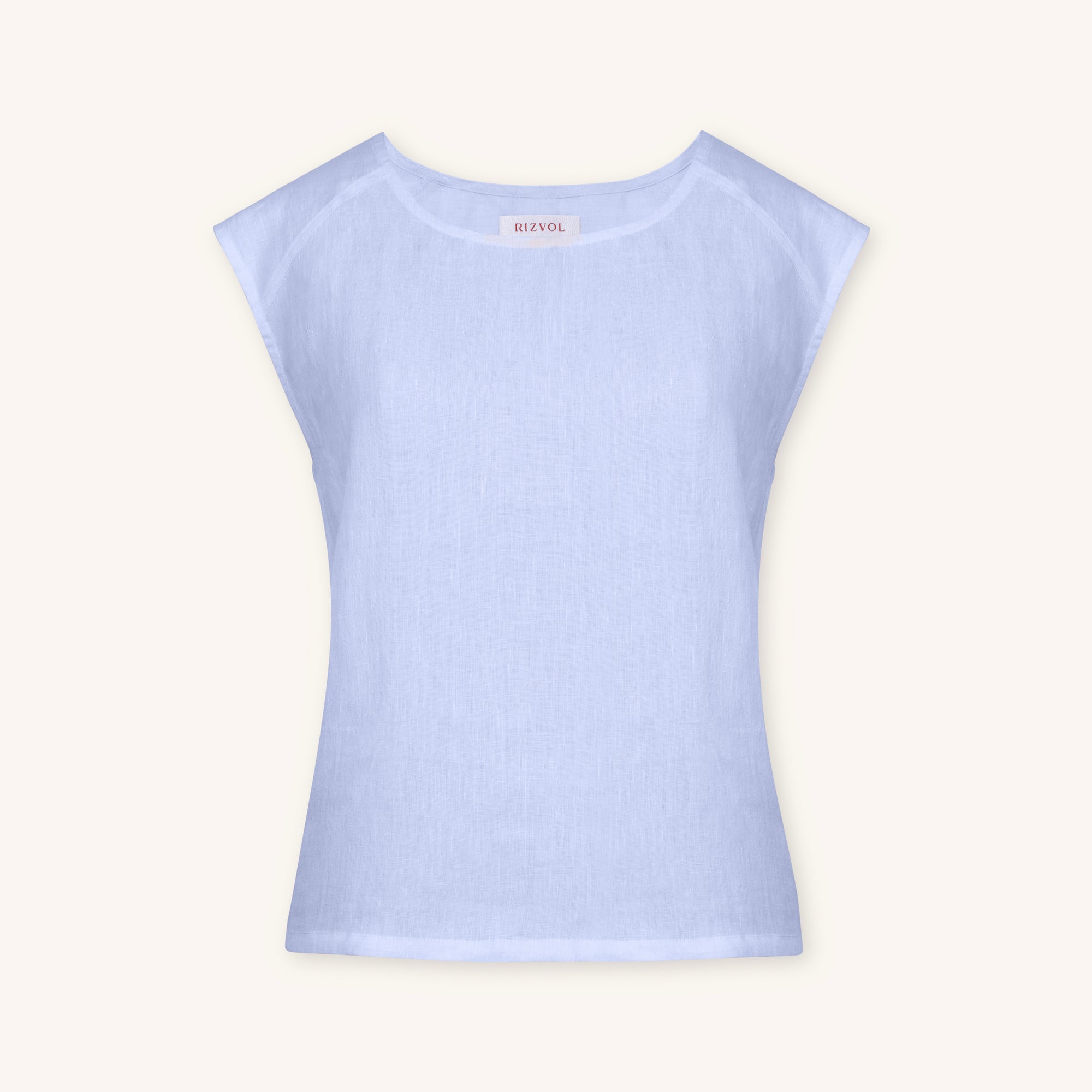 Sera Italian Lino Top in Viola Fog