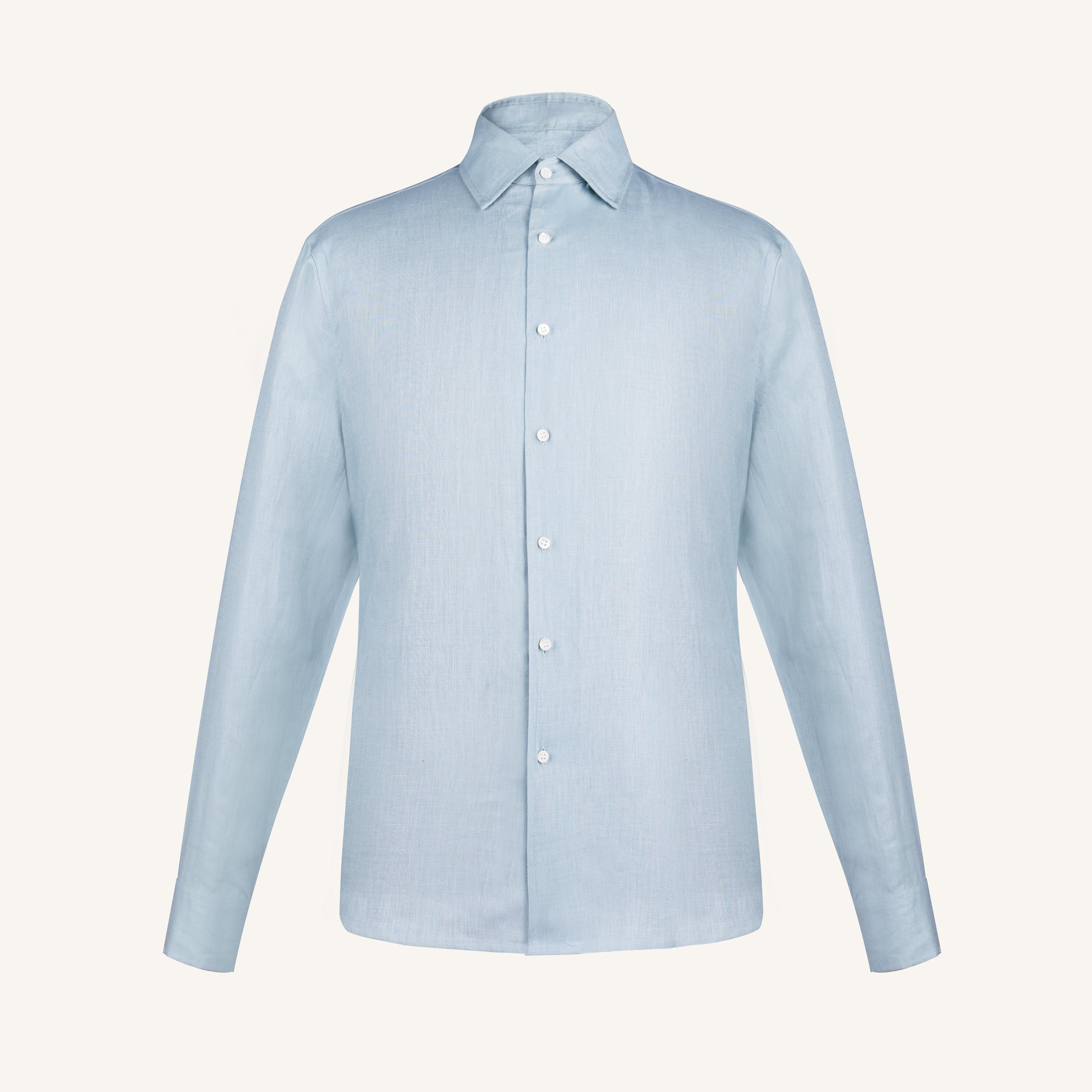 Glacier Blue Linen Shirt