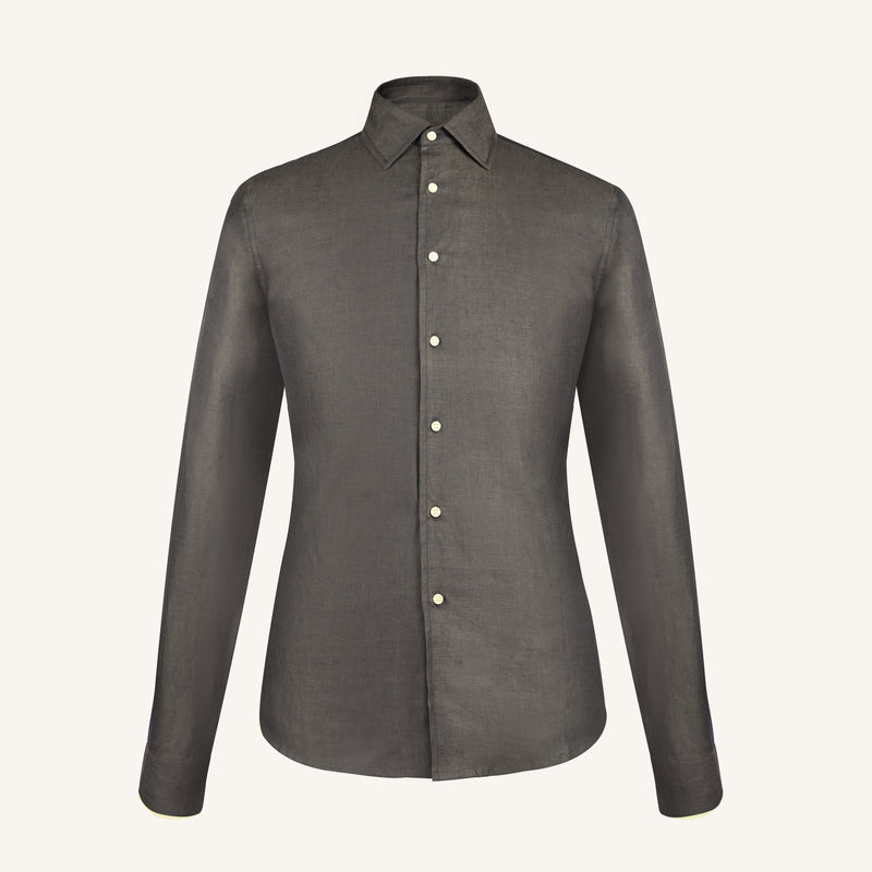Olive Mist Linen Shirt