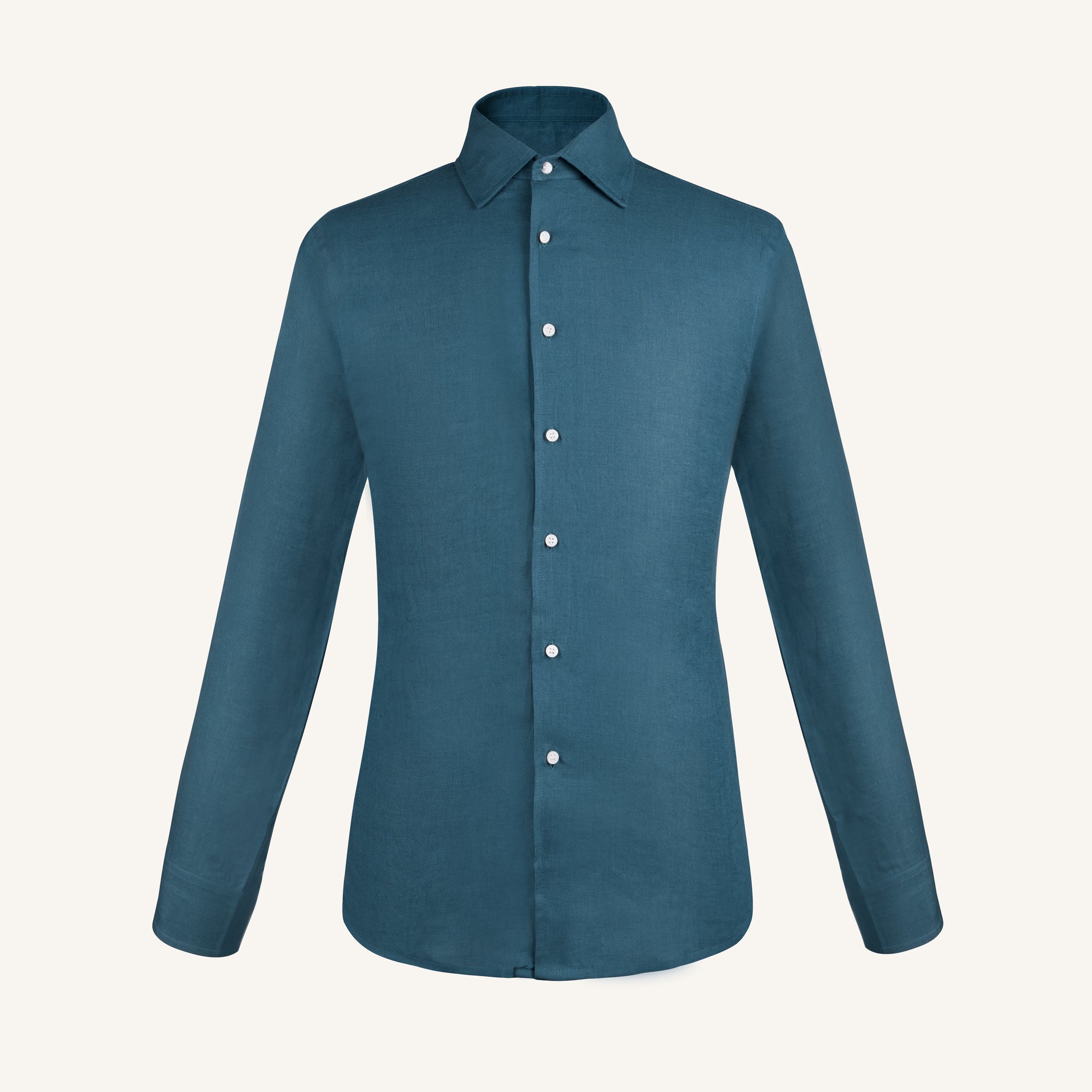 Teal Harbour Linen Shirt