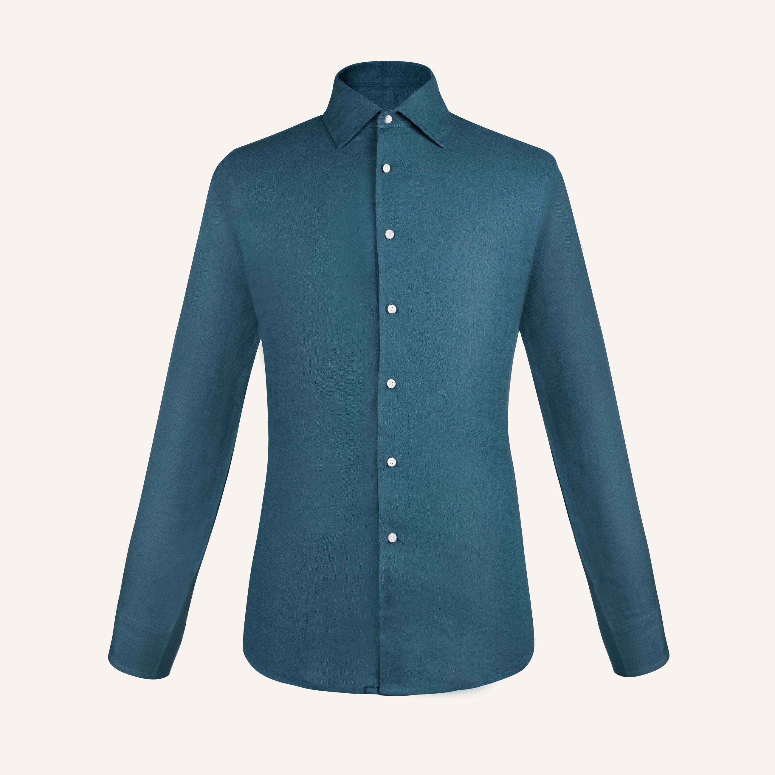 Teal Harbour Linen Shirt