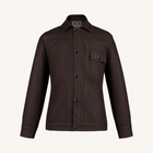 Symphonia Wool-Cashmere Jacket in Sienna Brown