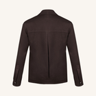 Symphonia Wool-Cashmere Jacket in Sienna Brown