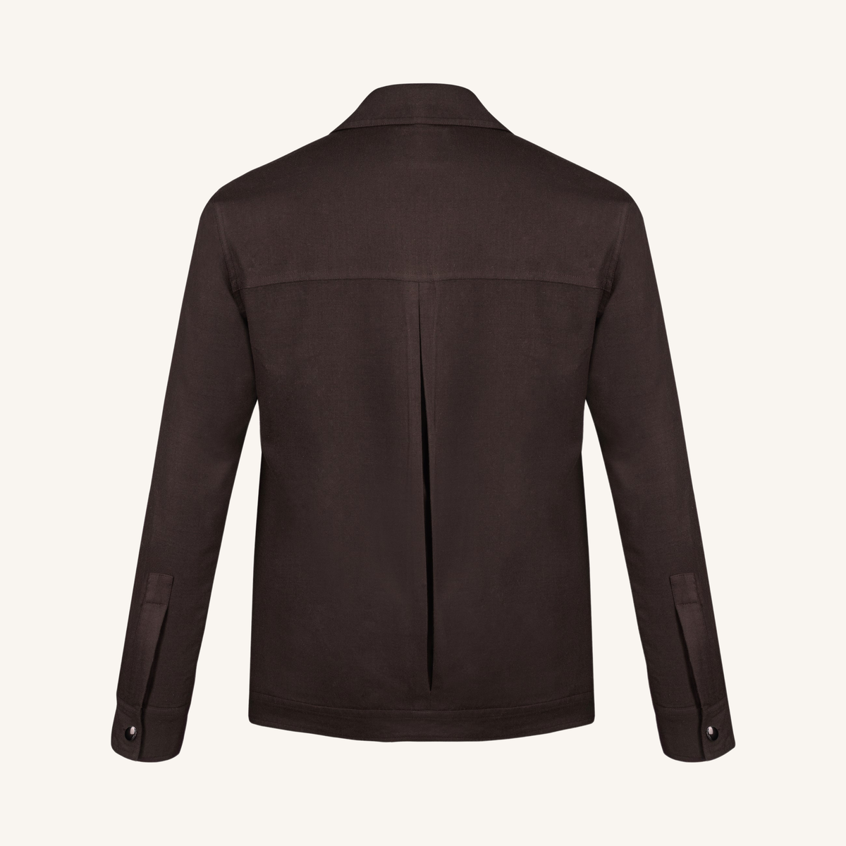 Symphonia Wool-Cashmere Jacket in Sienna Brown