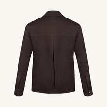 Symphonia Wool-Cashmere Jacket in Sienna Brown