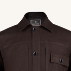 Symphonia Wool-Cashmere Jacket in Sienna Brown