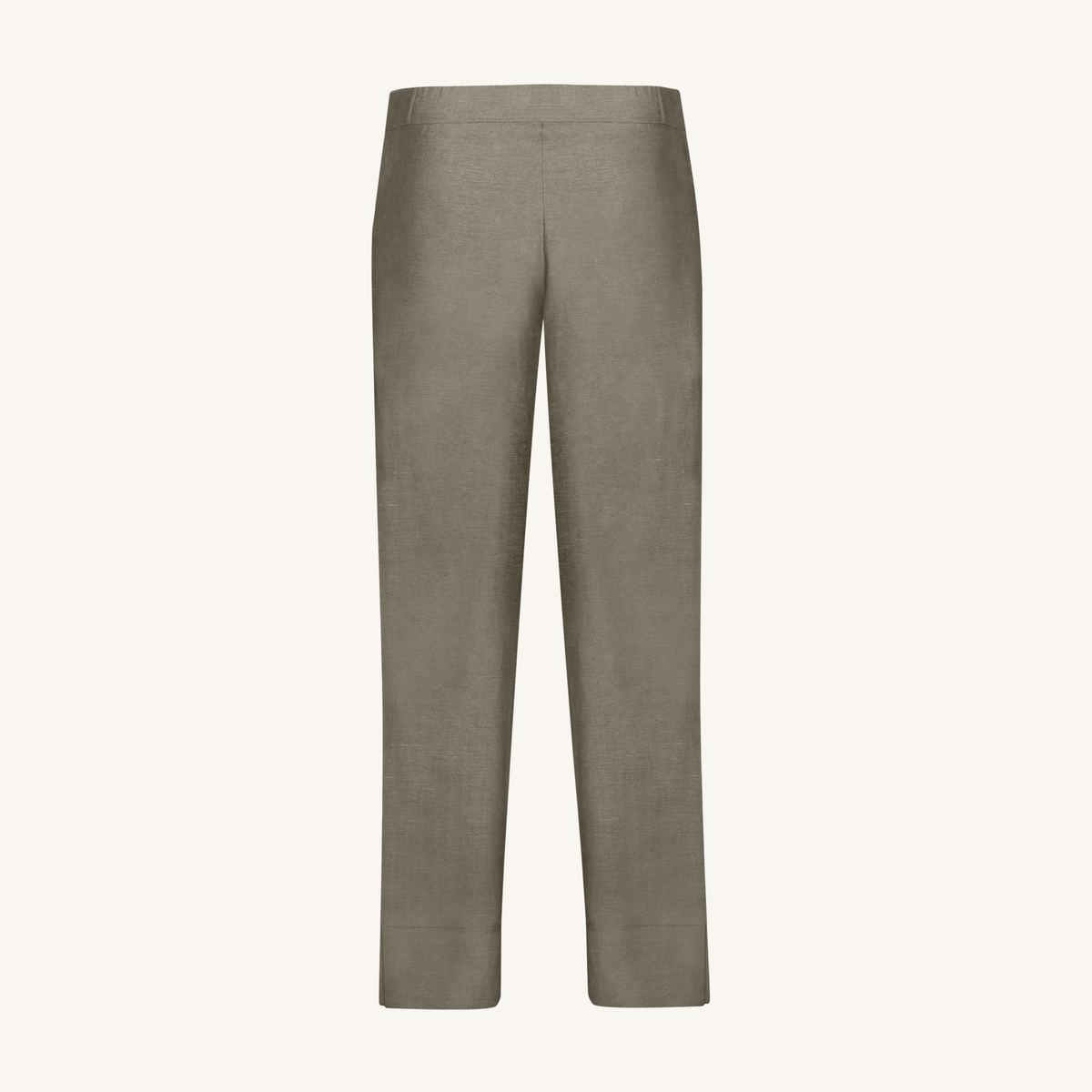 Smoked Olive Linen Leisure Pants