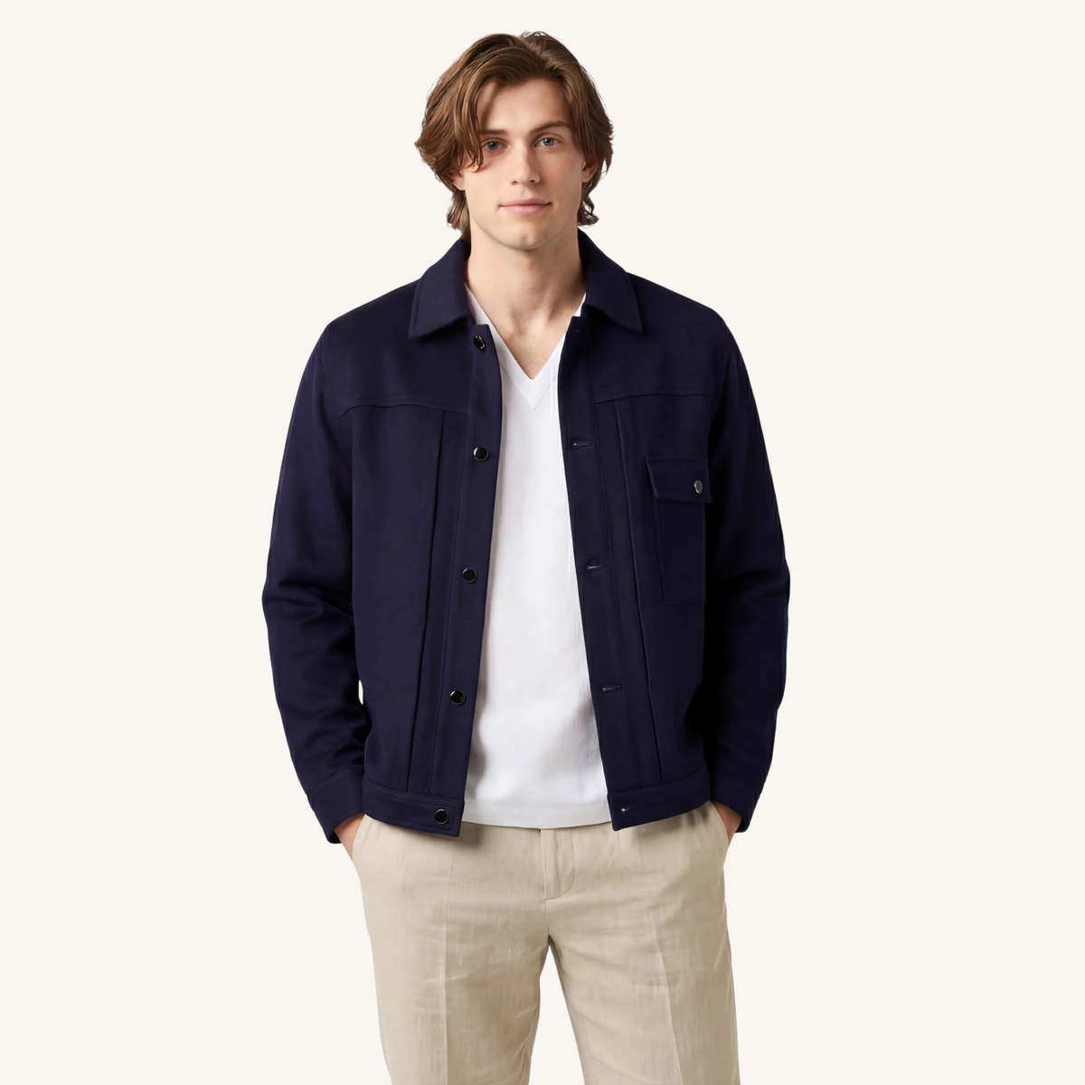 Symphonia Cashmere Jacket in Cloister Blue