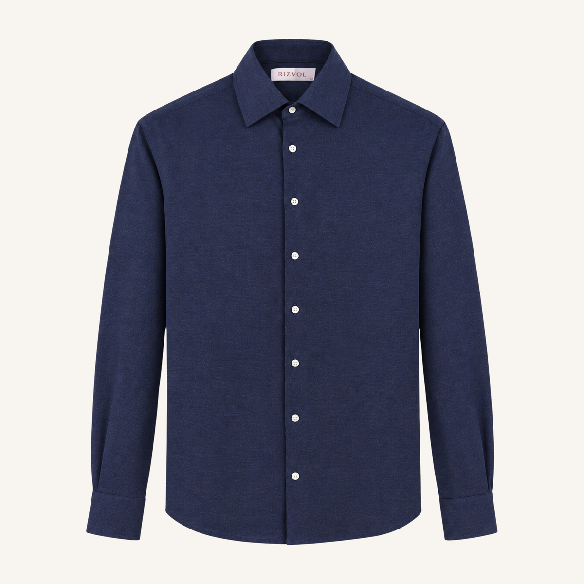 Balmorial Cotton Cashmere Shirt in Midnight Blue