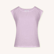 Sera Italian Lino Top in Pink Dust