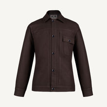 Symphonia Wool-Cashmere Jacket in Sienna Brown
