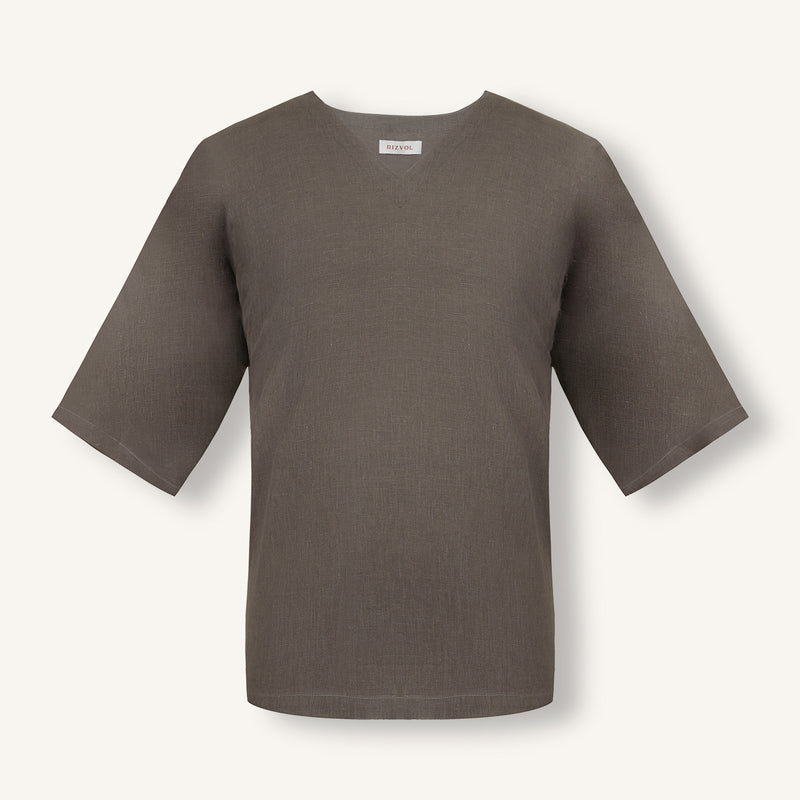 Ashfall Italian Linen T-Shirt