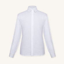 Alba Linen Shirt in Milkstone