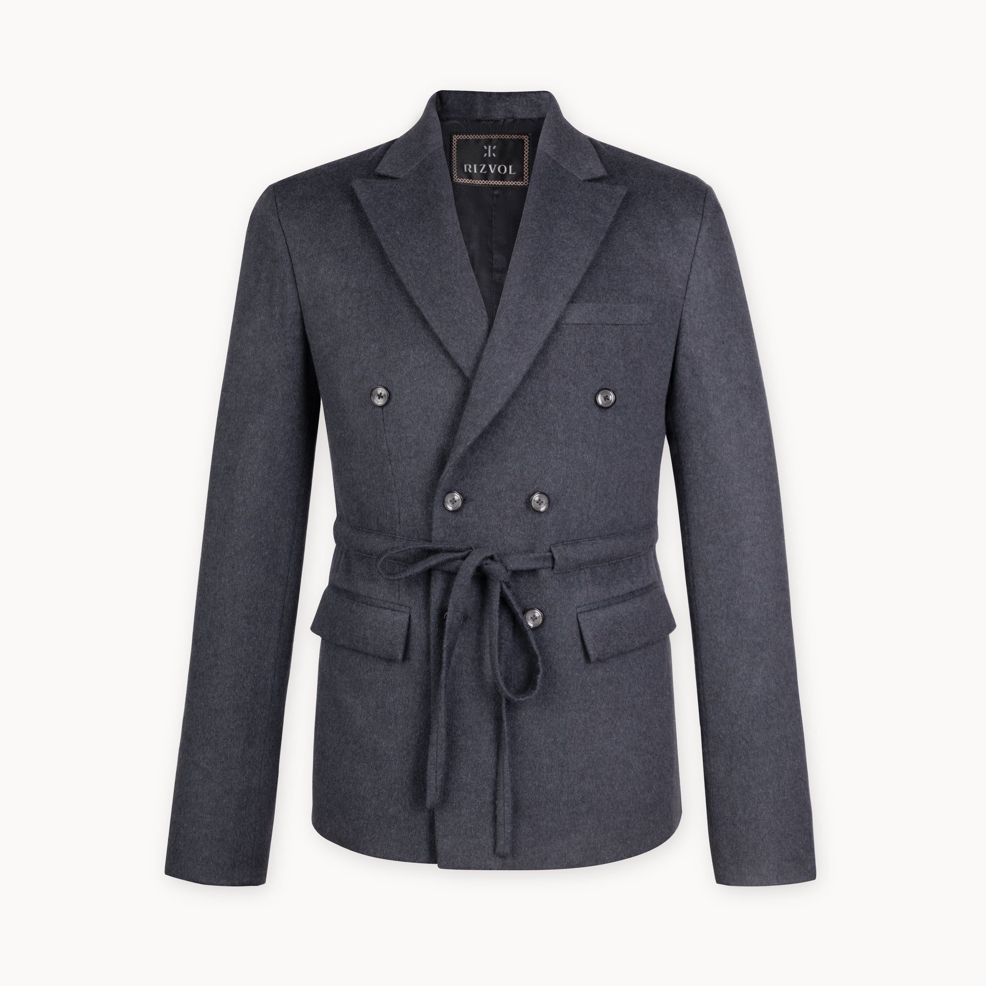 Concerto Cashmere Blazer in Stone Grey