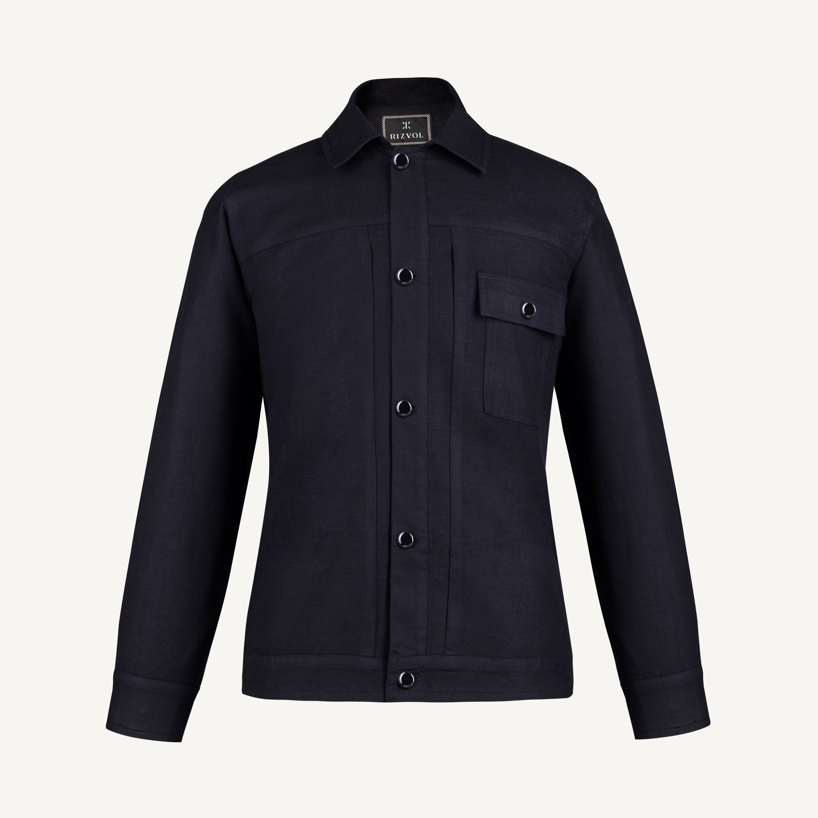 Symphonia Wool-Cashmere Jacket in Cloister Blue