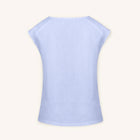 Sera Italian Lino Top in Viola Fog