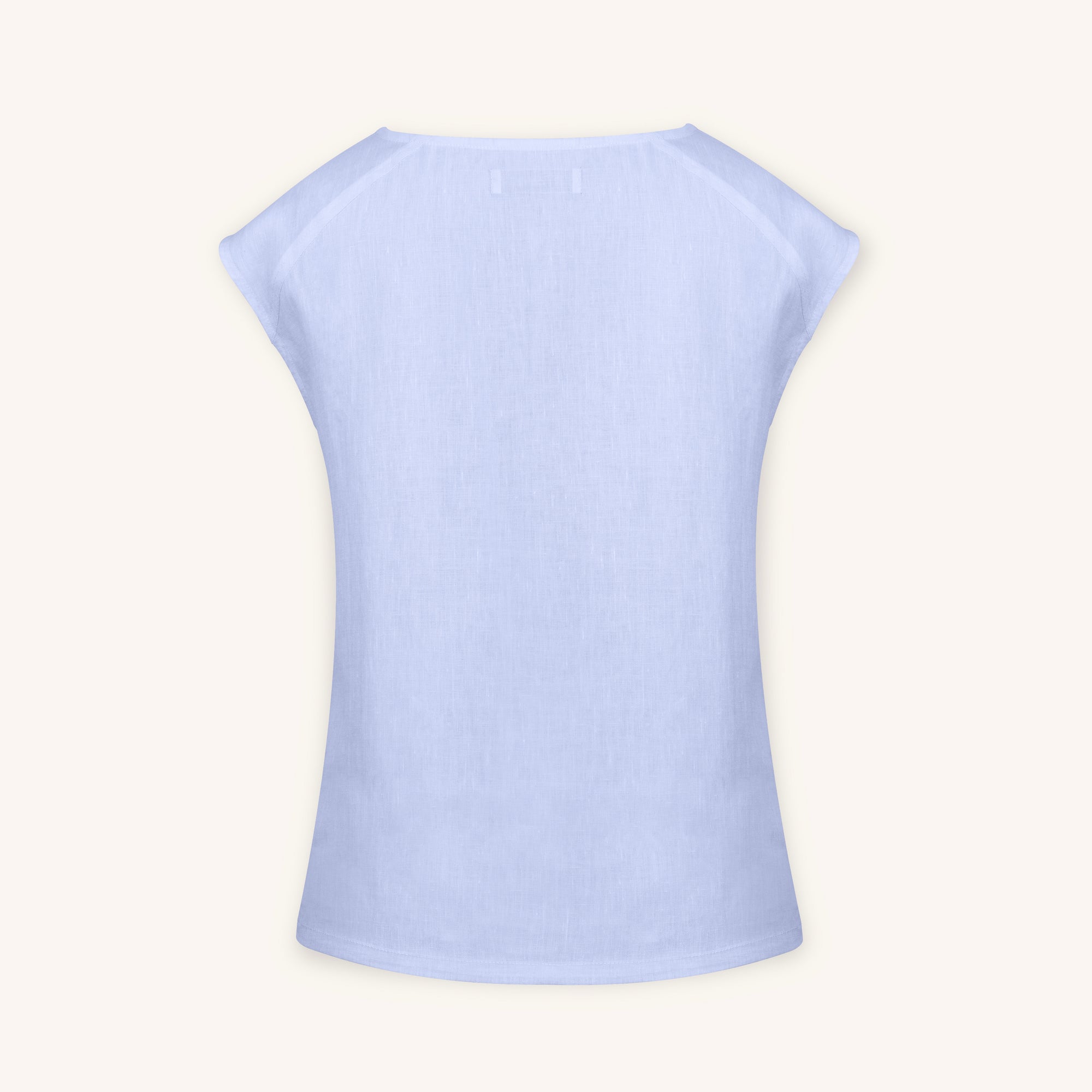 Sera Italian Lino Top in Viola Fog