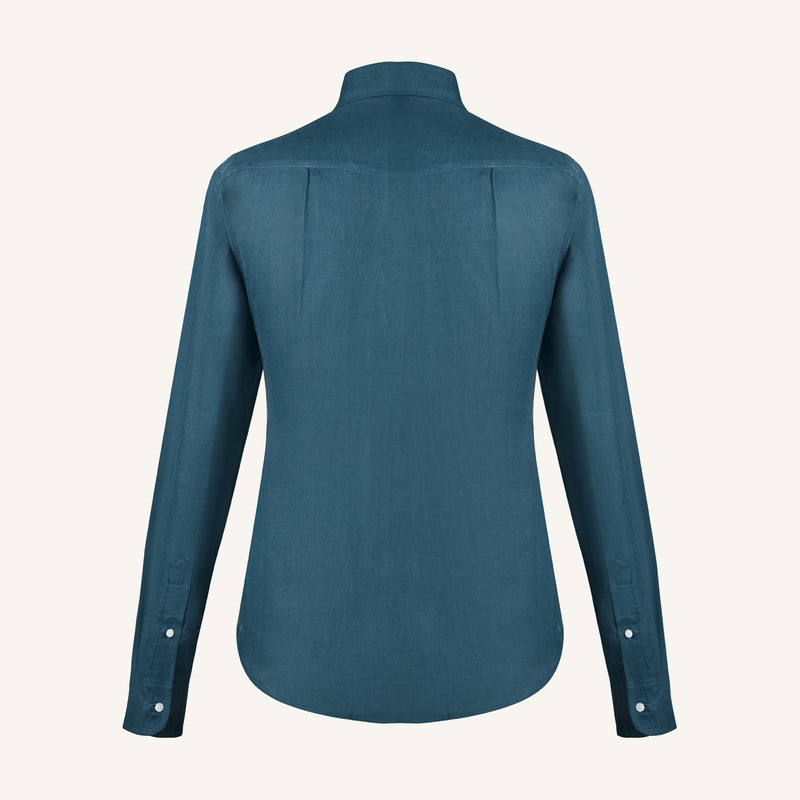 Teal Harbour Linen Shirt
