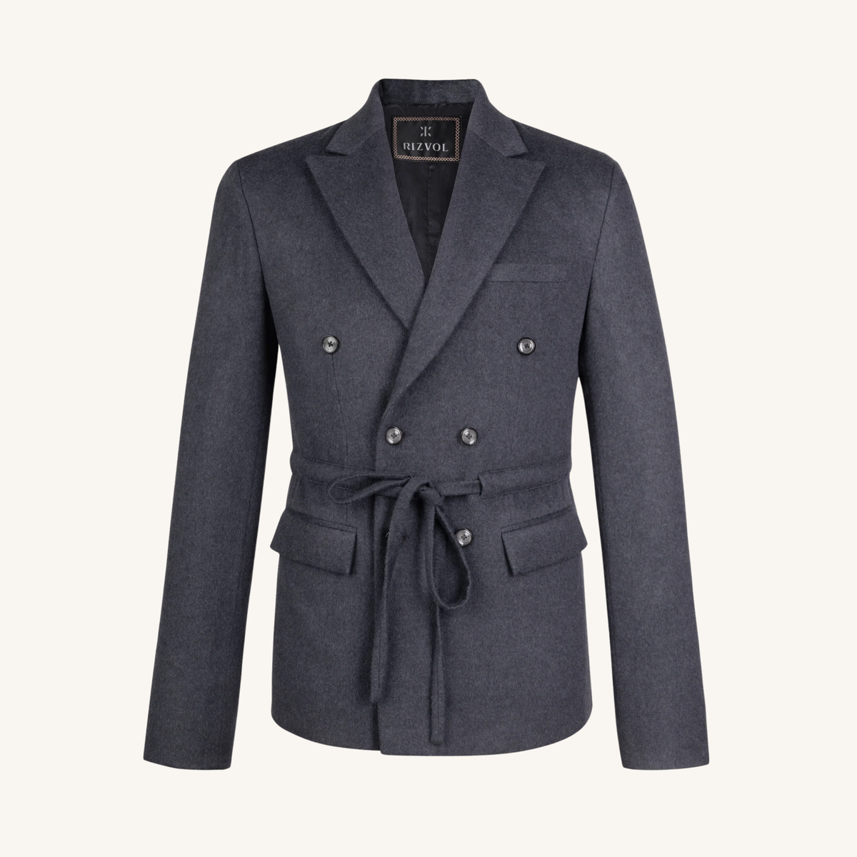 Concerto Cashmere Blazer in Stone Grey