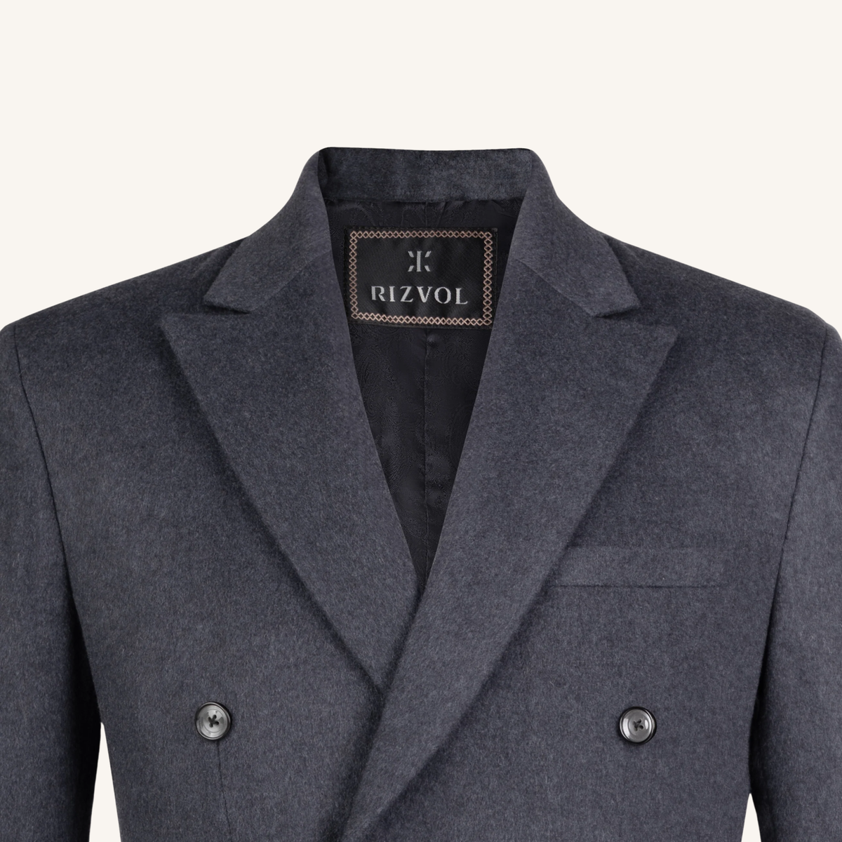 Concerto Cashmere Blazer in Stone Grey