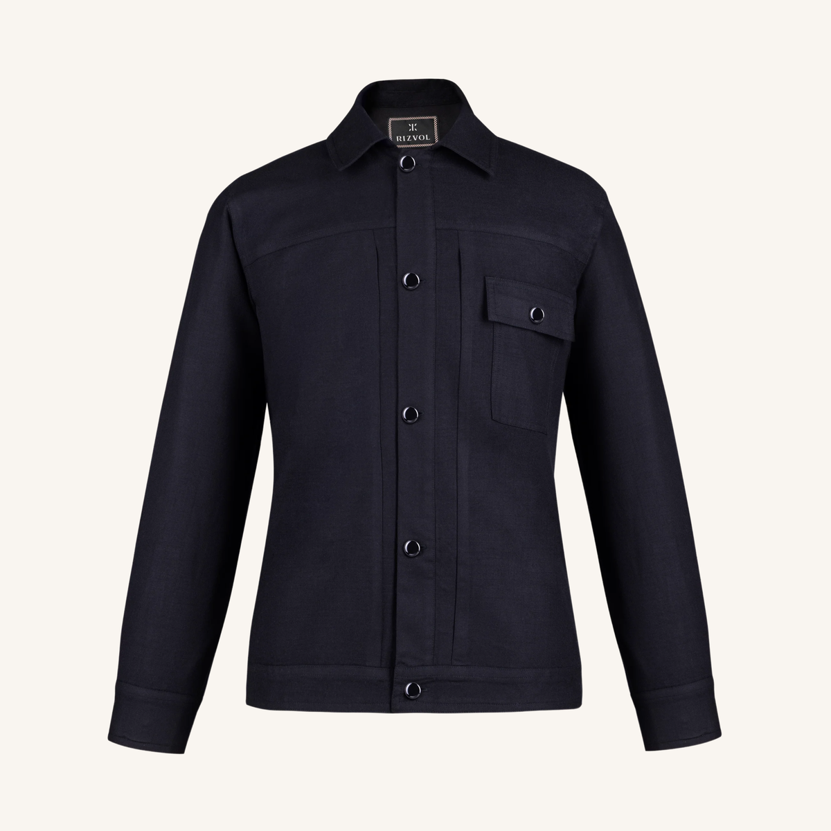 Symphonia Wool-Cashmere Jacket in Cloister Blue