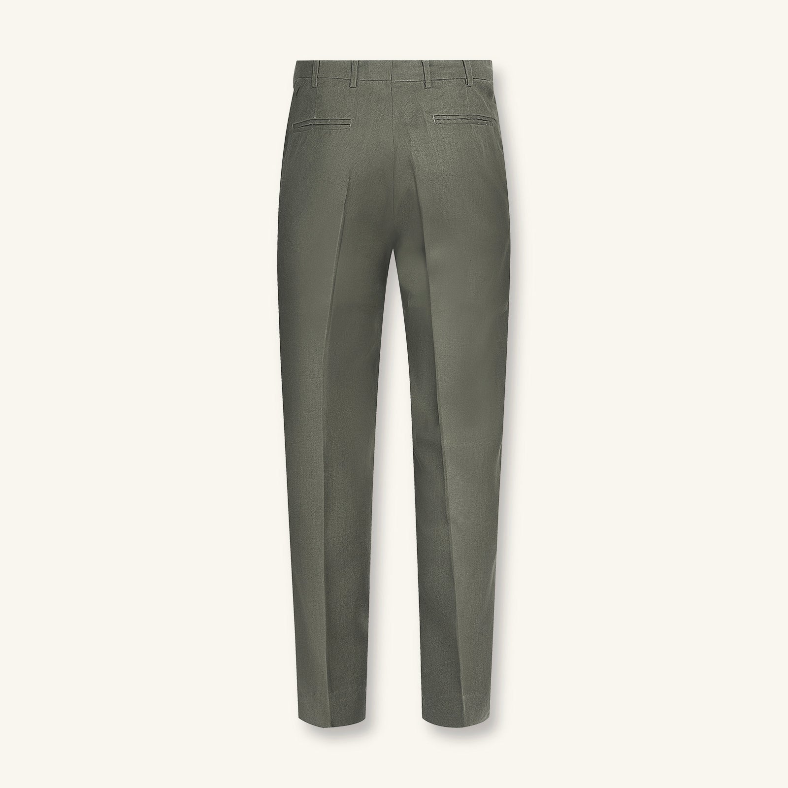 Oliva Scura Italian Linen Trousers