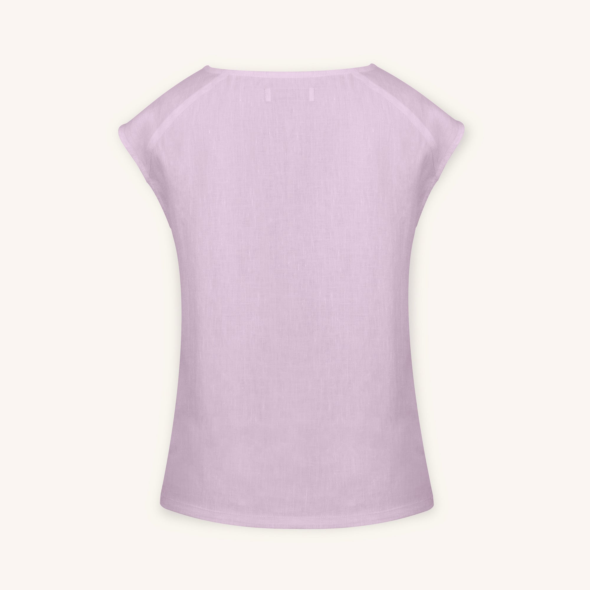 Sera Italian Lino Top in Pink Dust