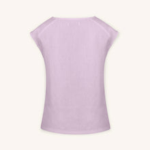 Sera Italian Lino Top in Pink Dust