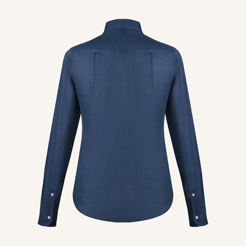 Imperial Blue Linen Shirt