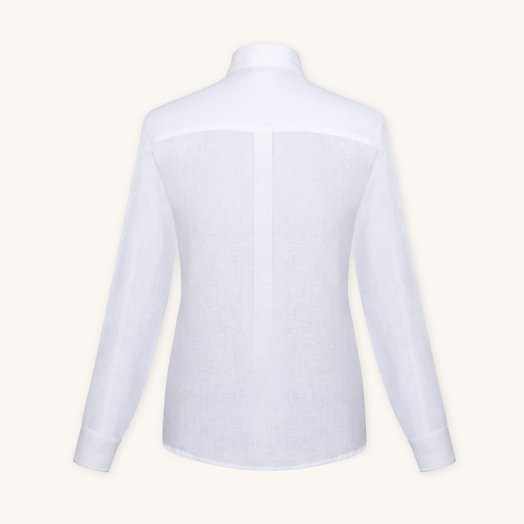 Alba Linen Shirt in Milkstone