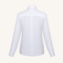 Alba Linen Shirt in Milkstone