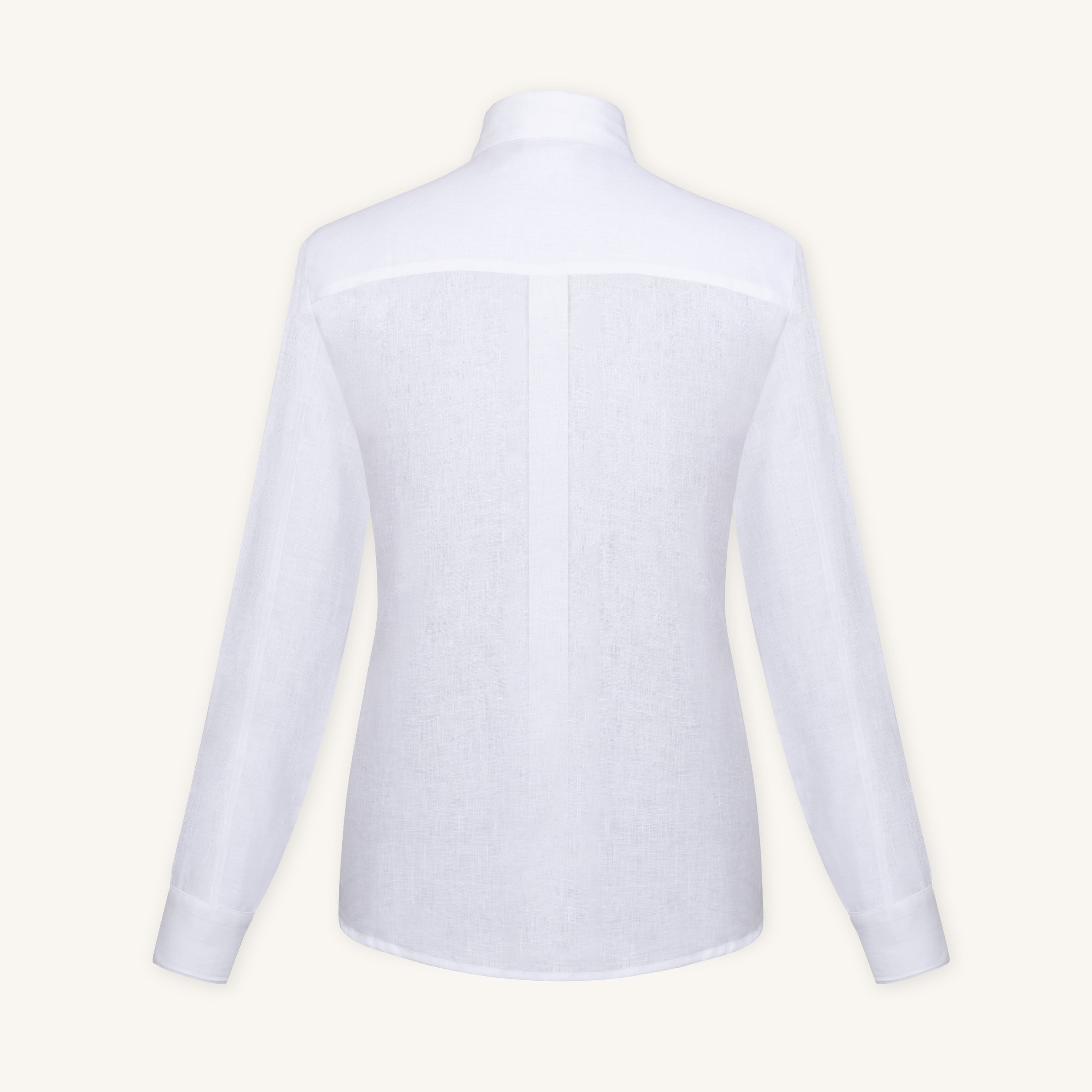 Alba Linen Shirt in Milkstone