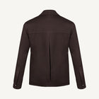 Symphonia Wool-Cashmere Jacket in Sienna Brown